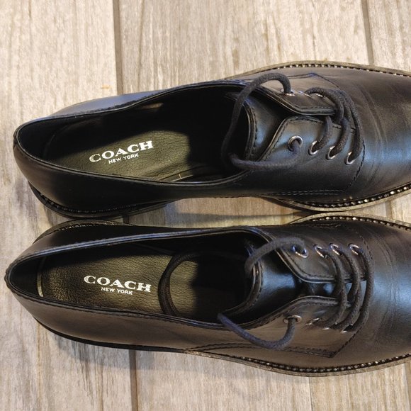 COACH women's oxford leather shoes size: 9 (B) - Picture 7 of 12